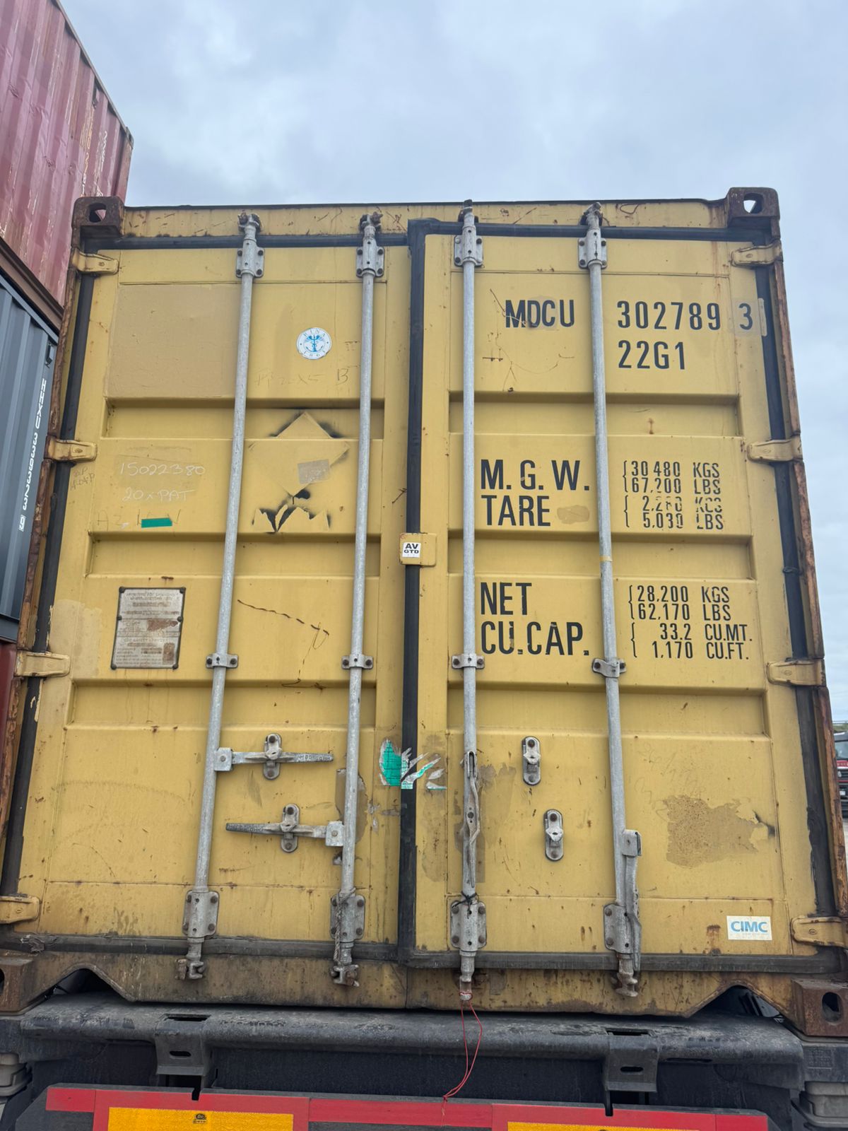 Морской контейнер MDCU3027893