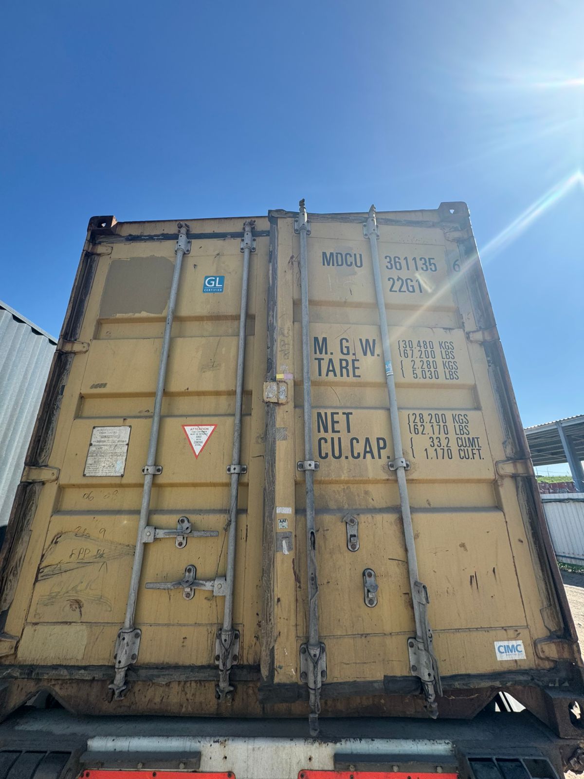 Морской контейнер MDCU3611356