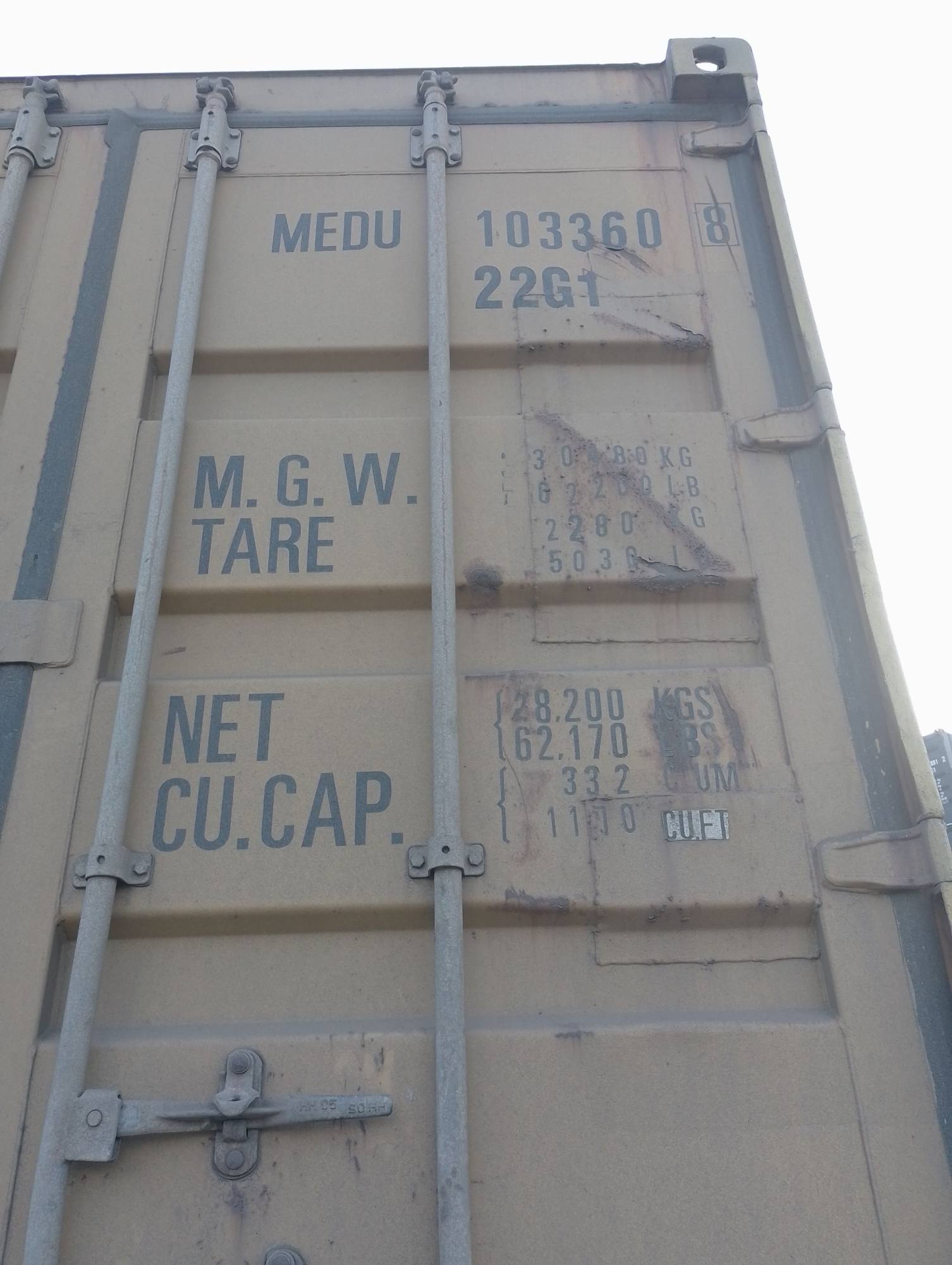 Морской контейнер MEDU1033608