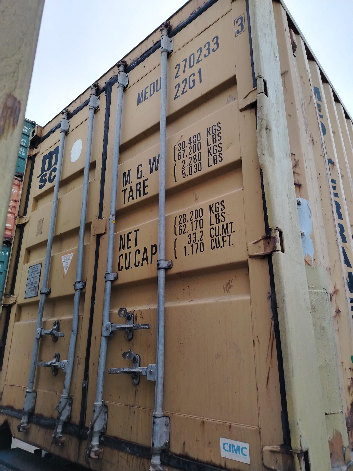 Морской контейнер MEDU2702333