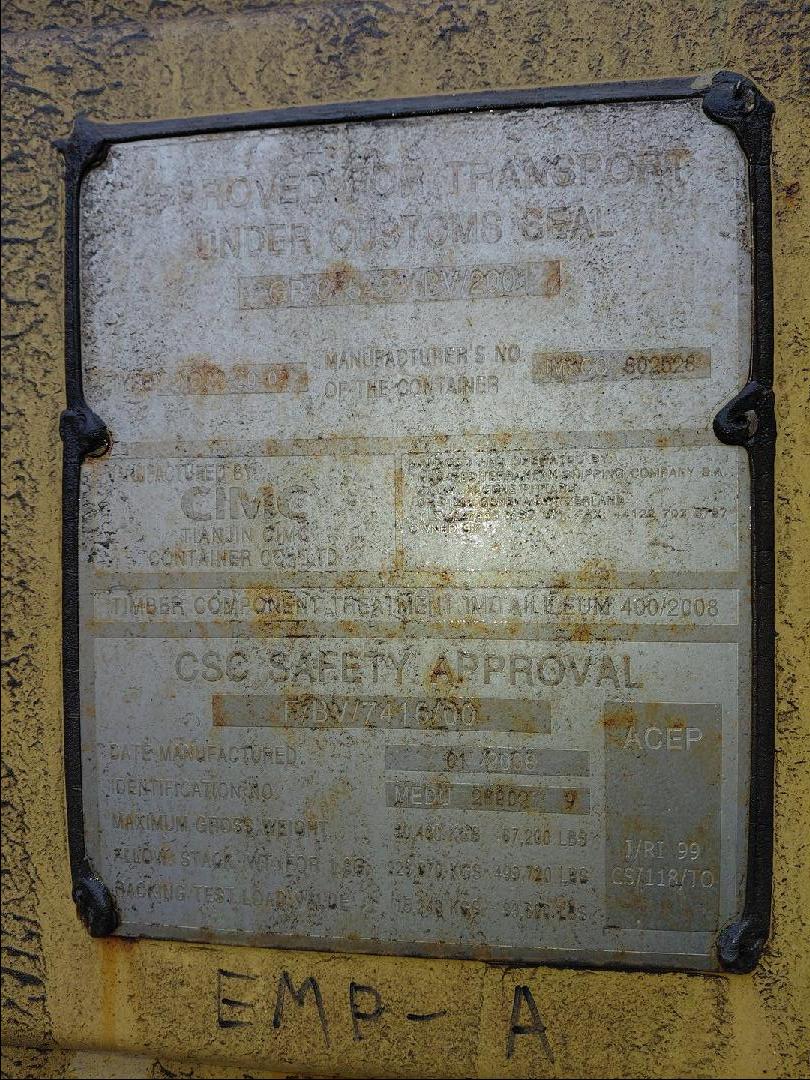 Морской контейнер MEDU2800279