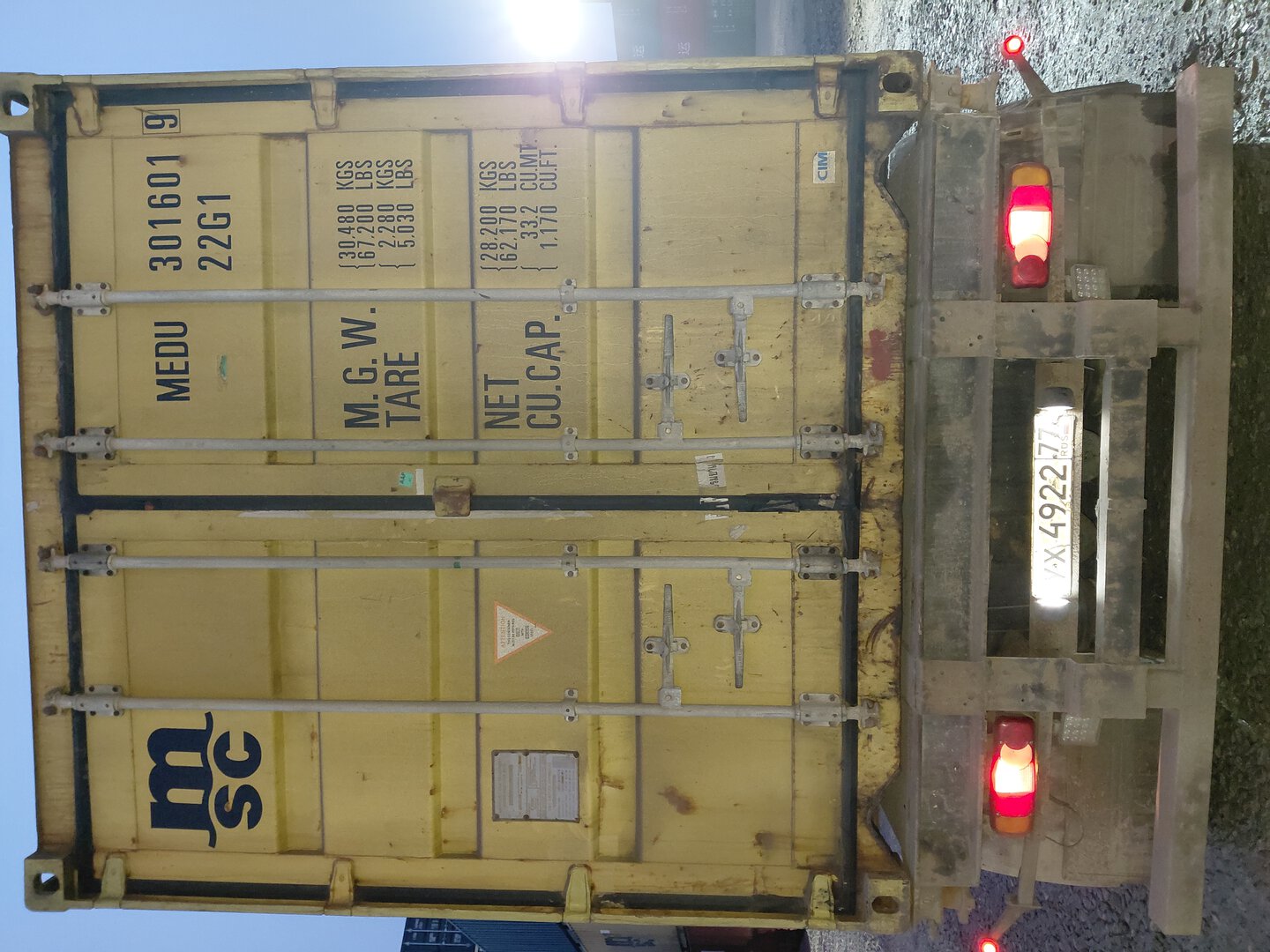 Морской контейнер MEDU3016019