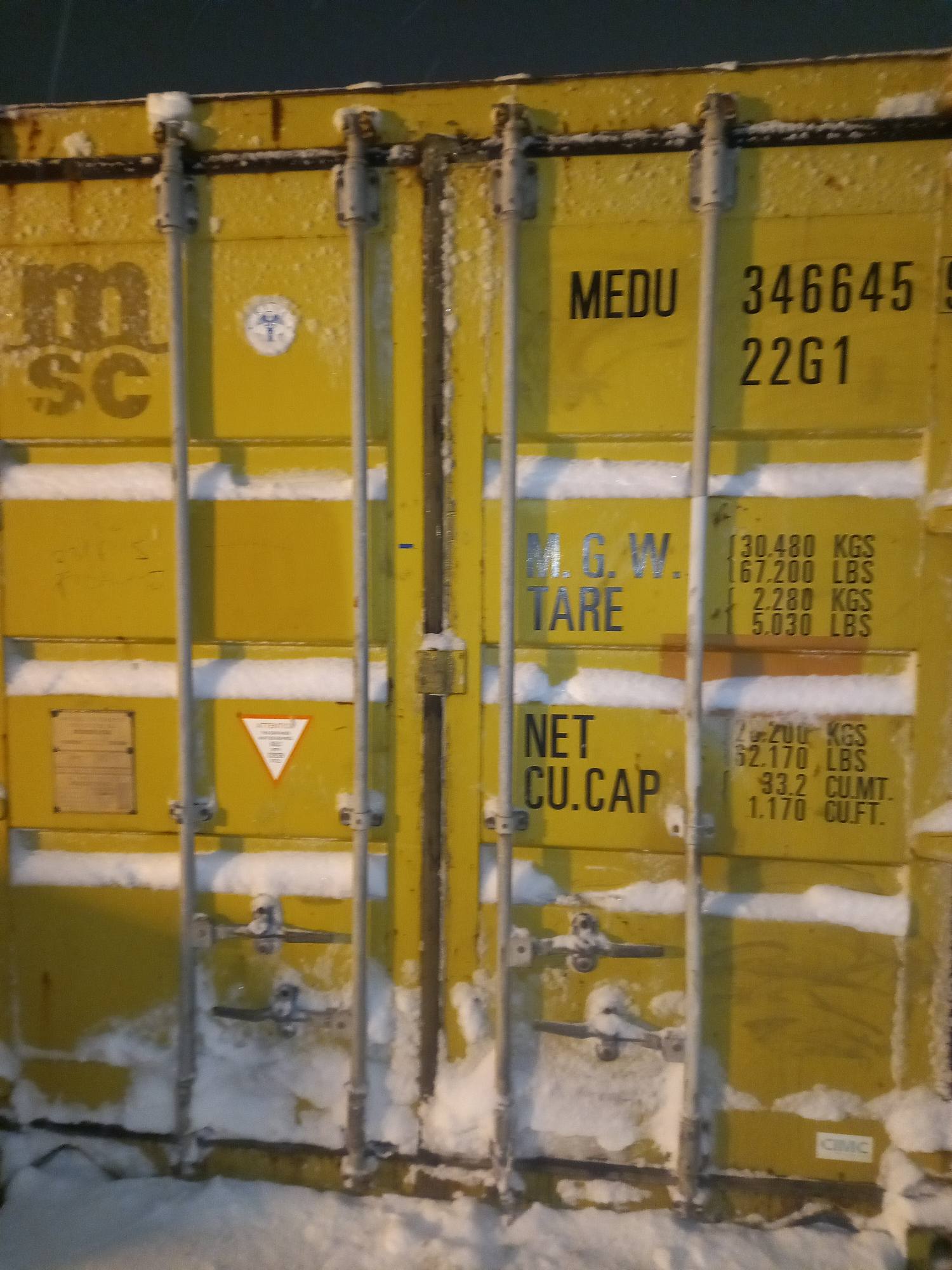 Морской контейнер MEDU3466459