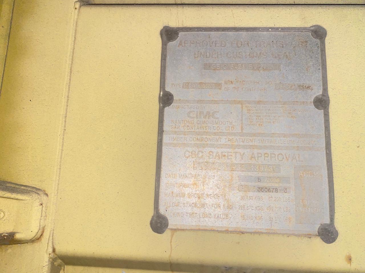 Морской контейнер MEDU3506783