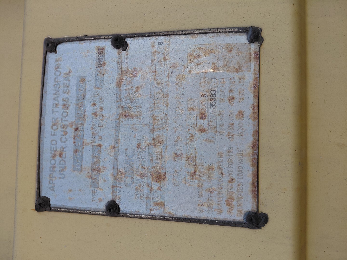 Морской контейнер MEDU3538311