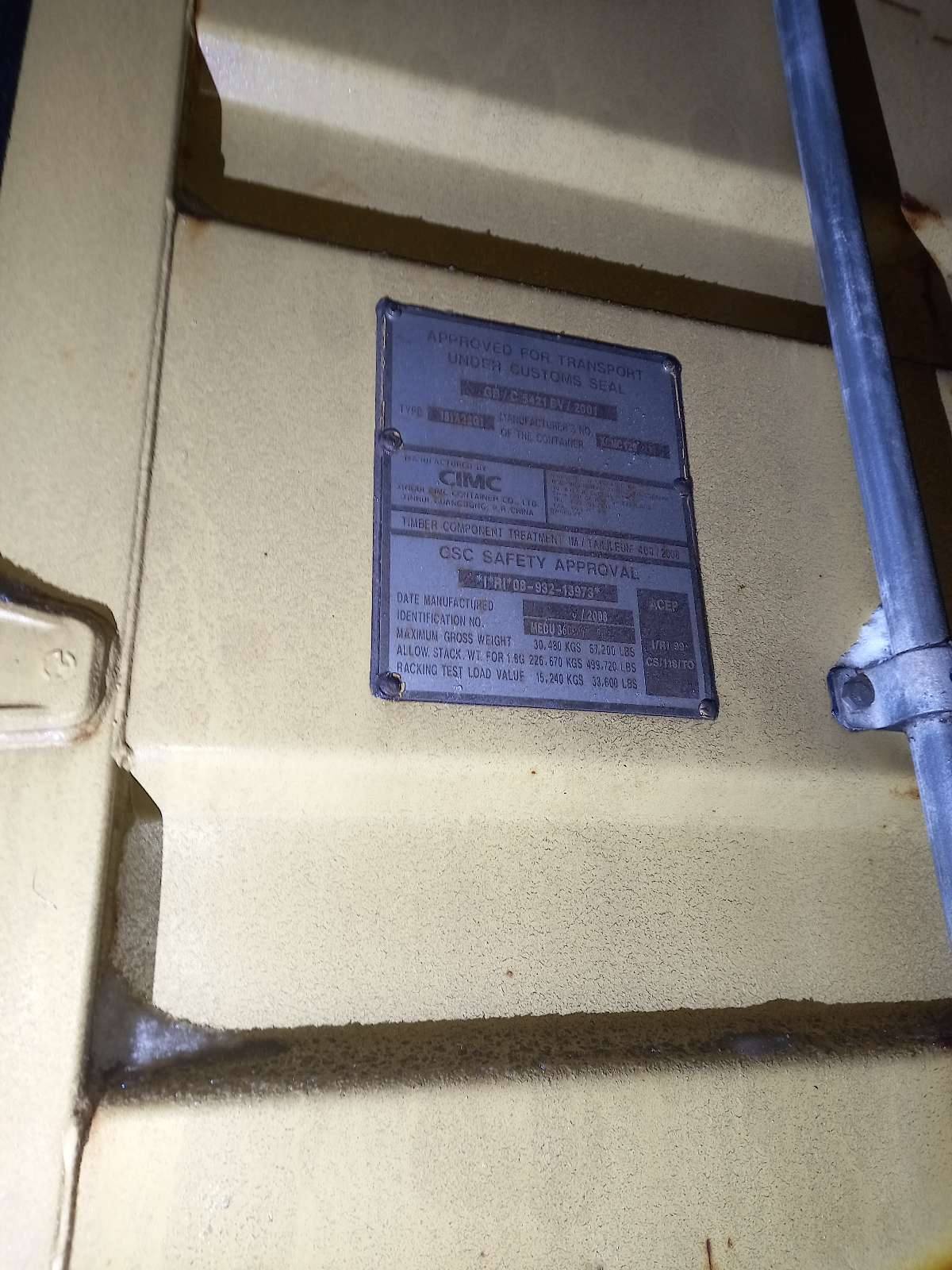 Морской контейнер MEDU3609478