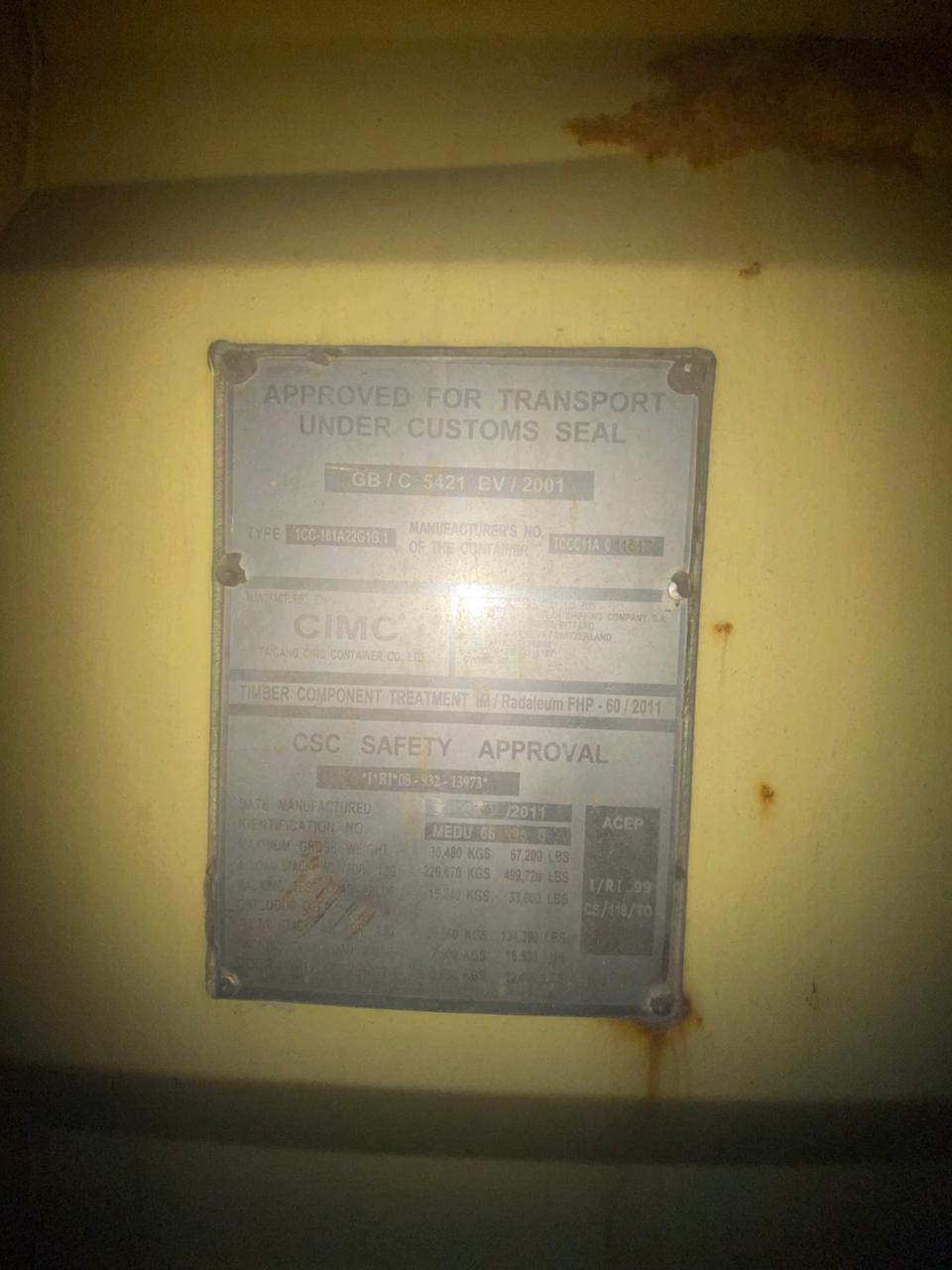 Морской контейнер MEDU6674965