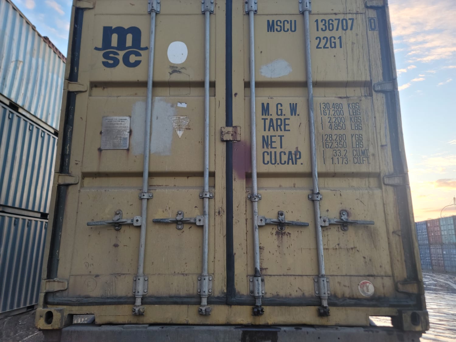 Морской контейнер MSCU1367070