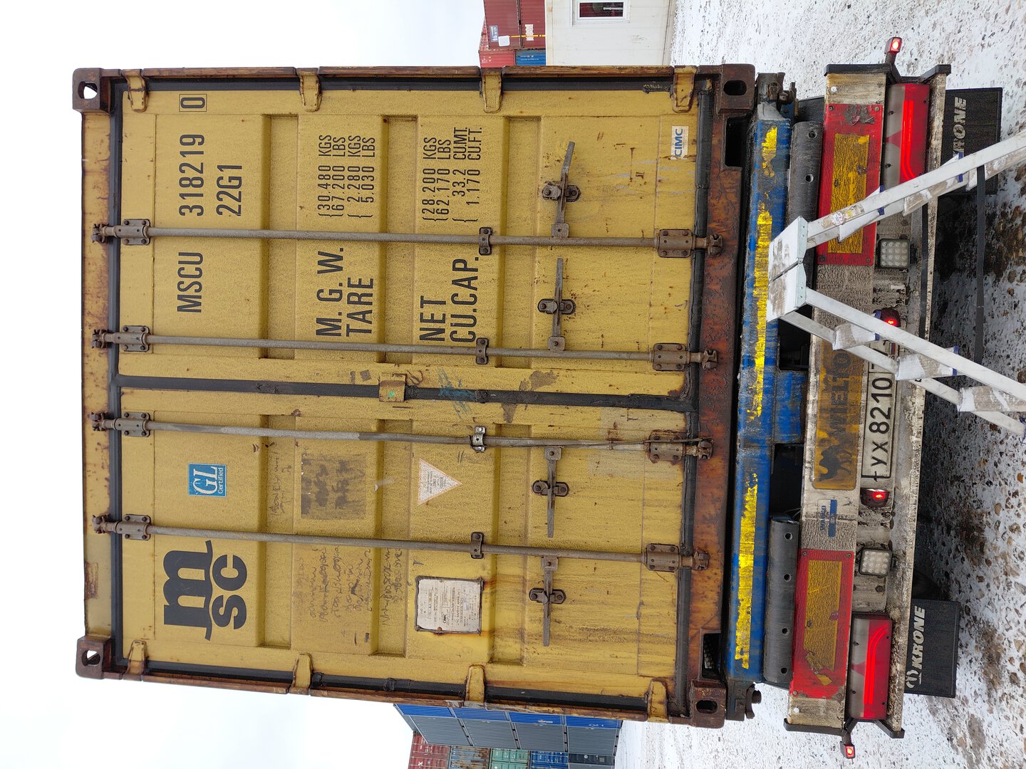 Морской контейнер MSCU3182190