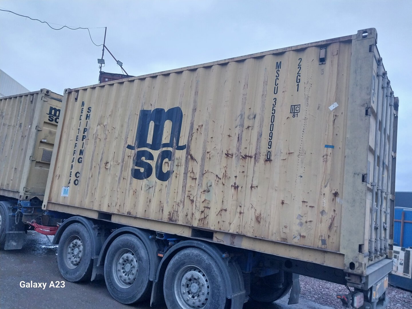 Морской контейнер MSCU3500990