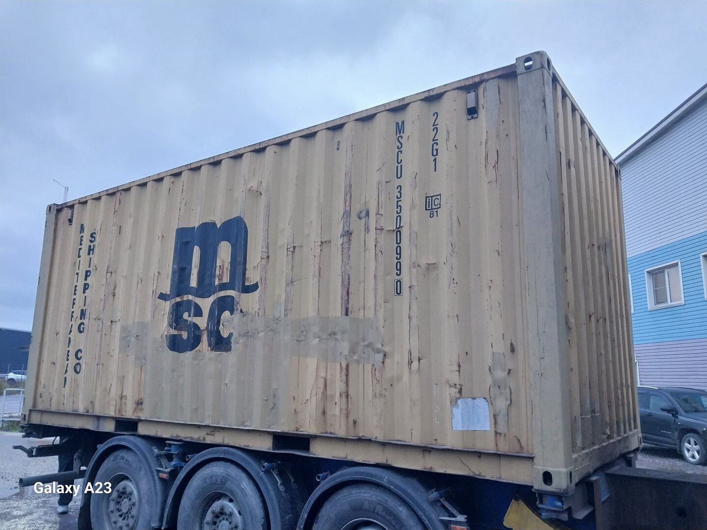 Морской контейнер MSCU3500990