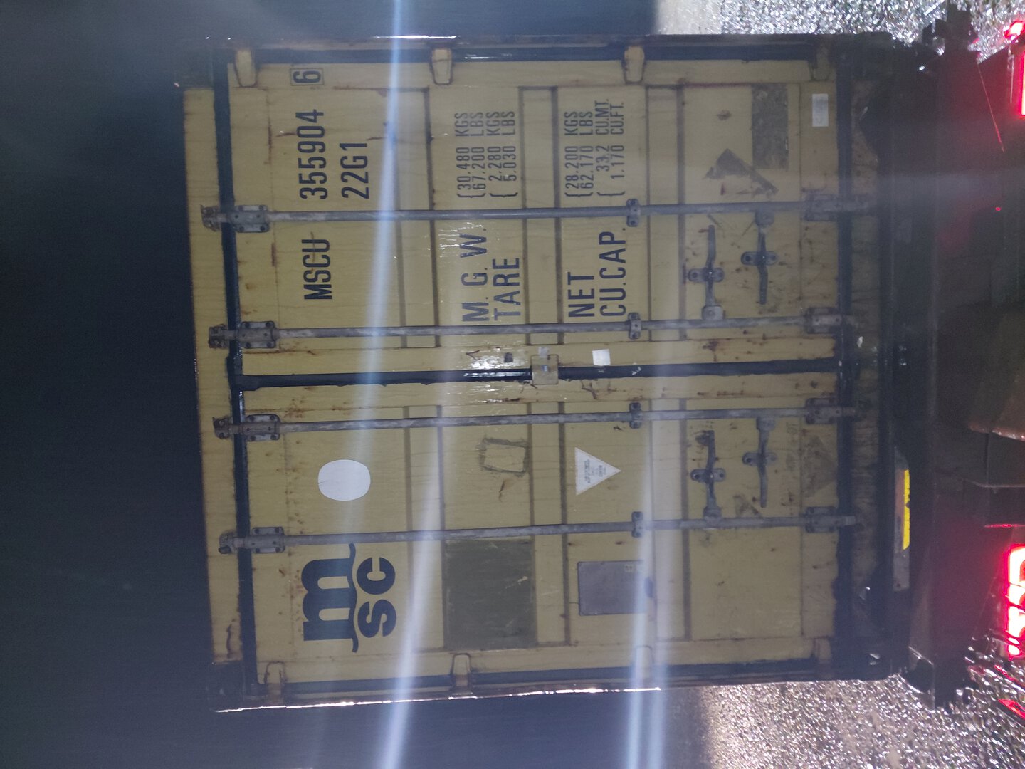 Морской контейнер MSCU3559046