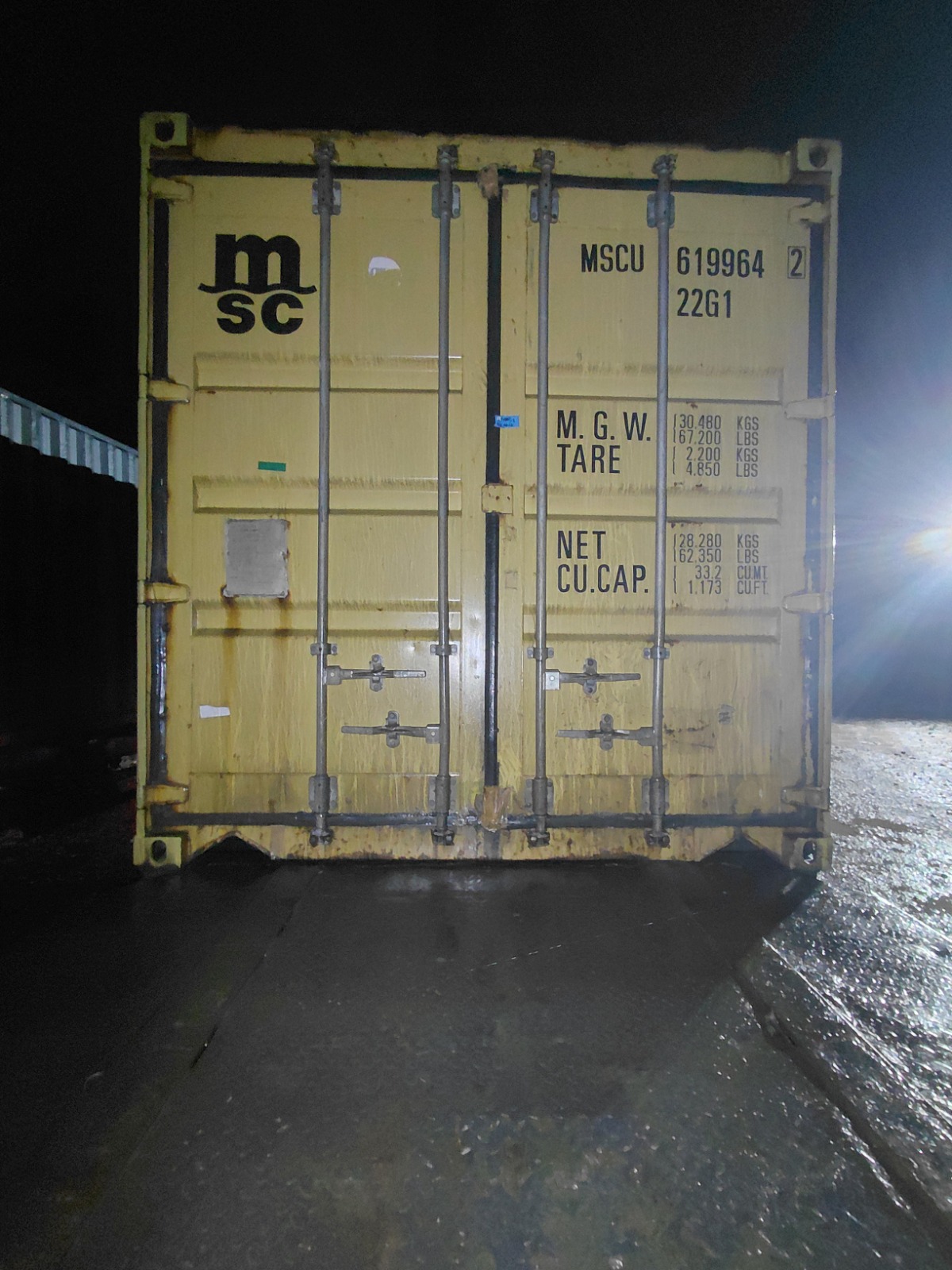 Морской контейнер MSCU6199642