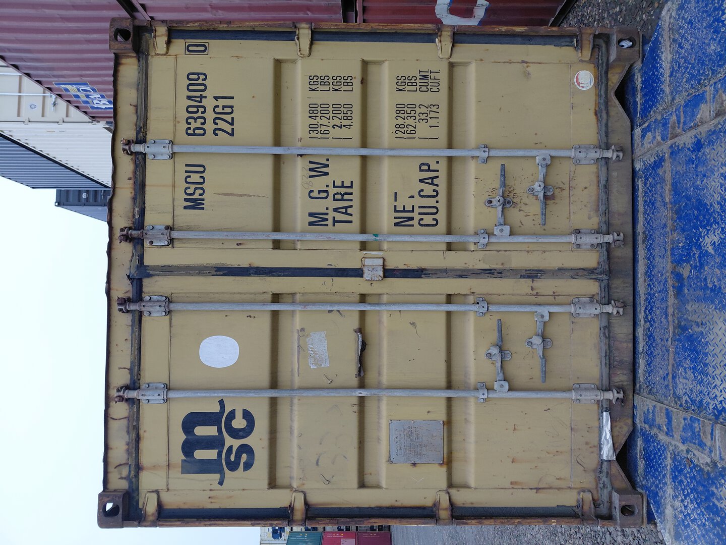 Морской контейнер MSCU6394090