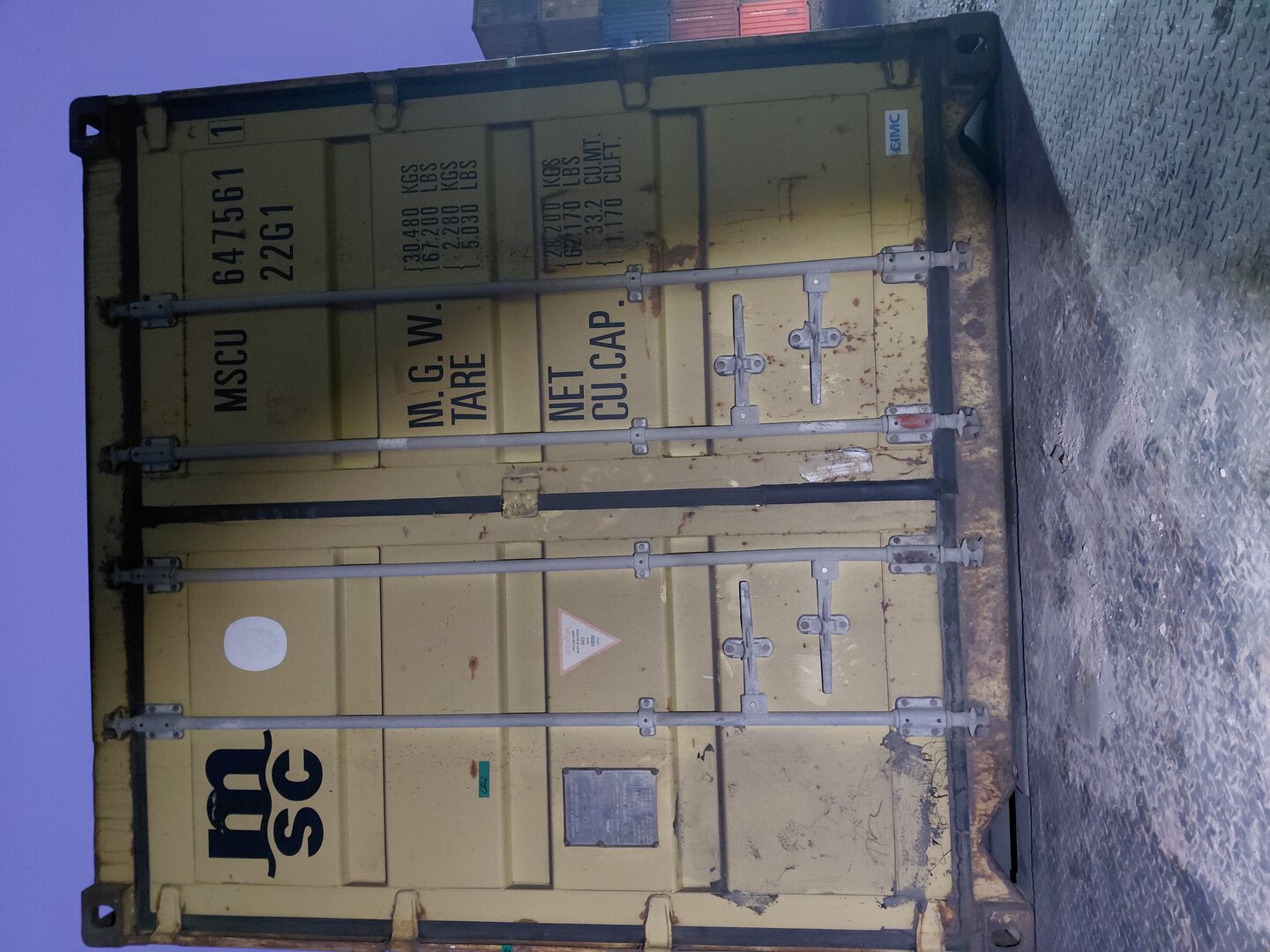 Морской контейнер MSCU6475611