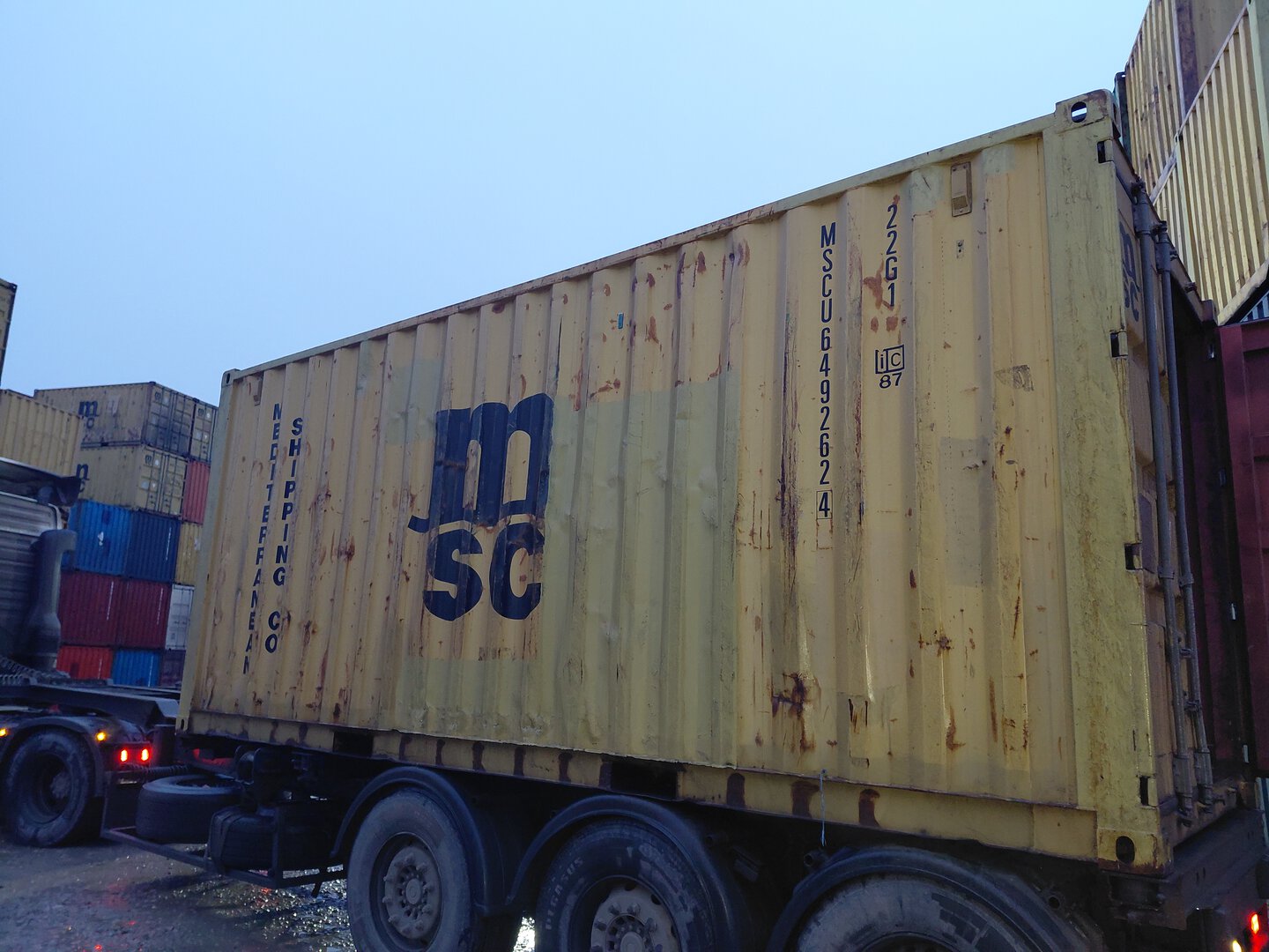 Морской контейнер MSCU6492624