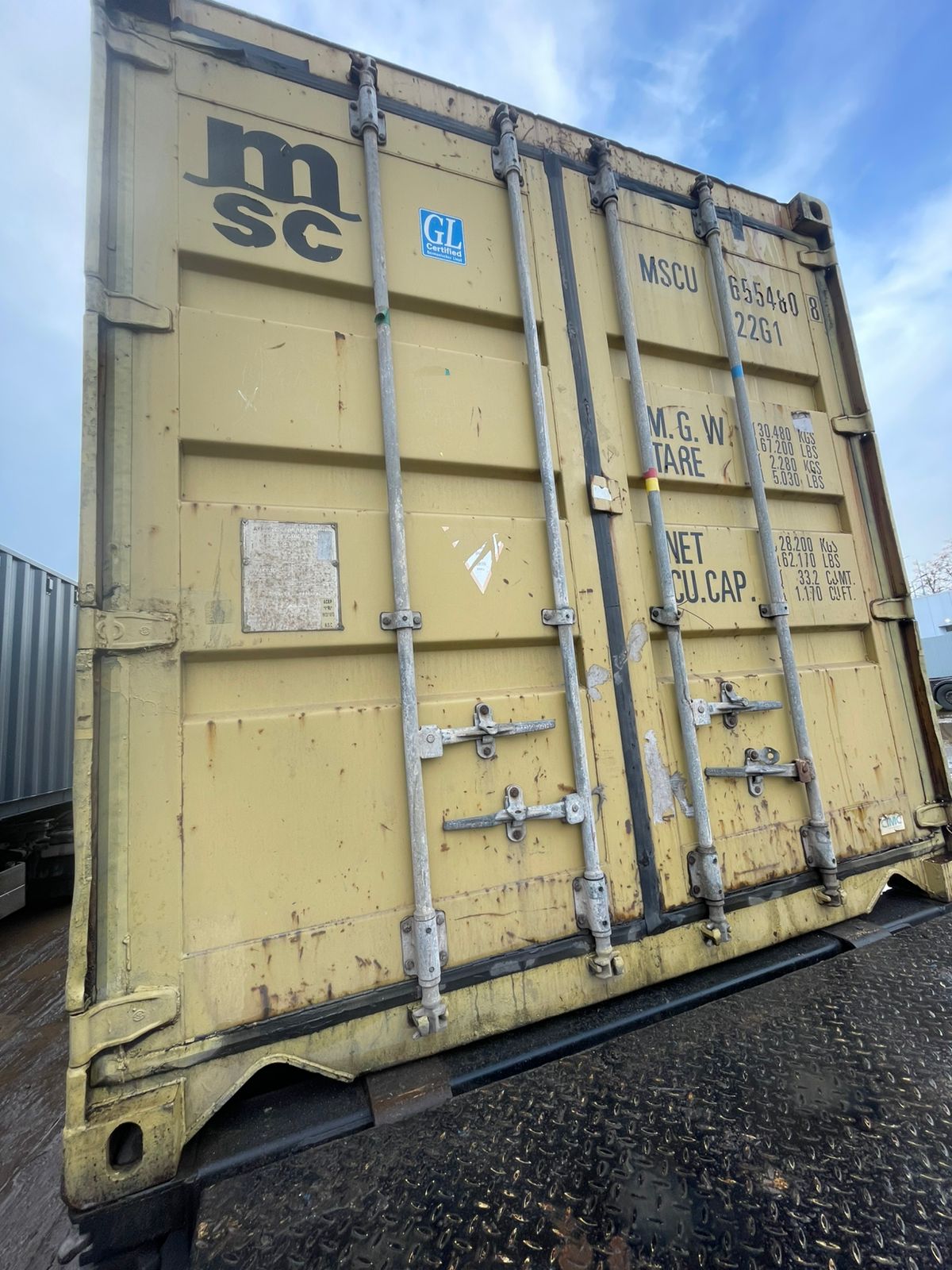 Морской контейнер MSCU6554808