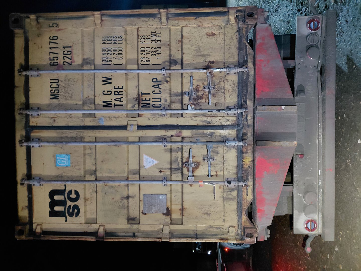 Морской контейнер MSCU6571765