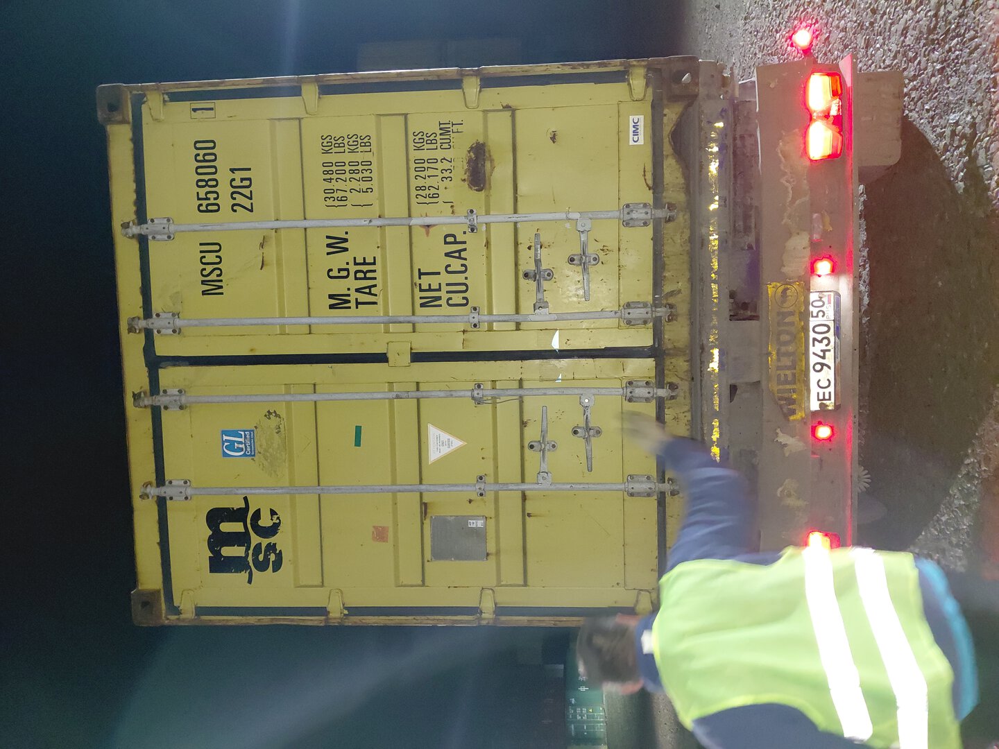 Морской контейнер MSCU6580601