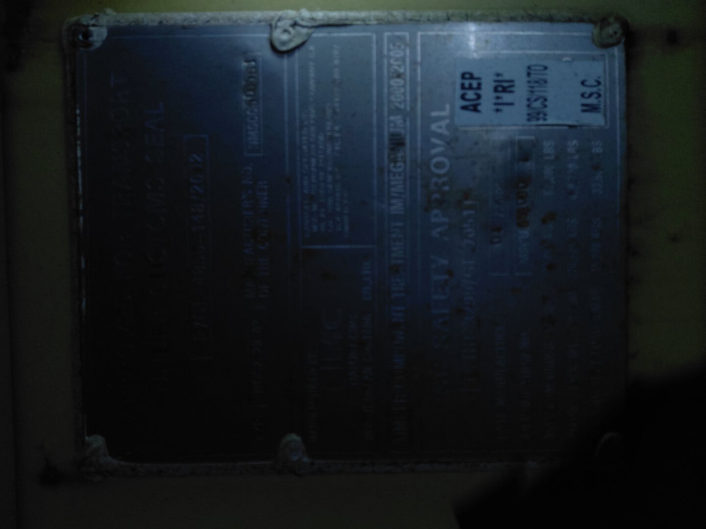 Морской контейнер MSCU6580601