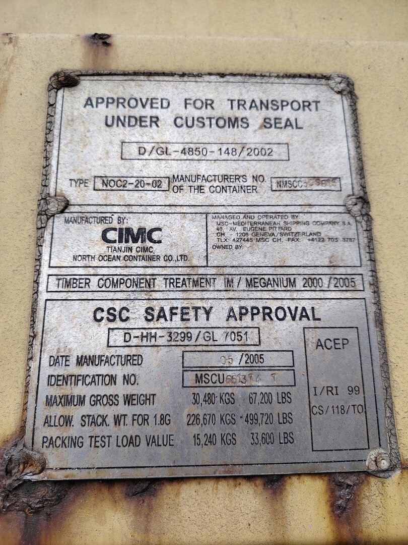 Морской контейнер MSCU6613747