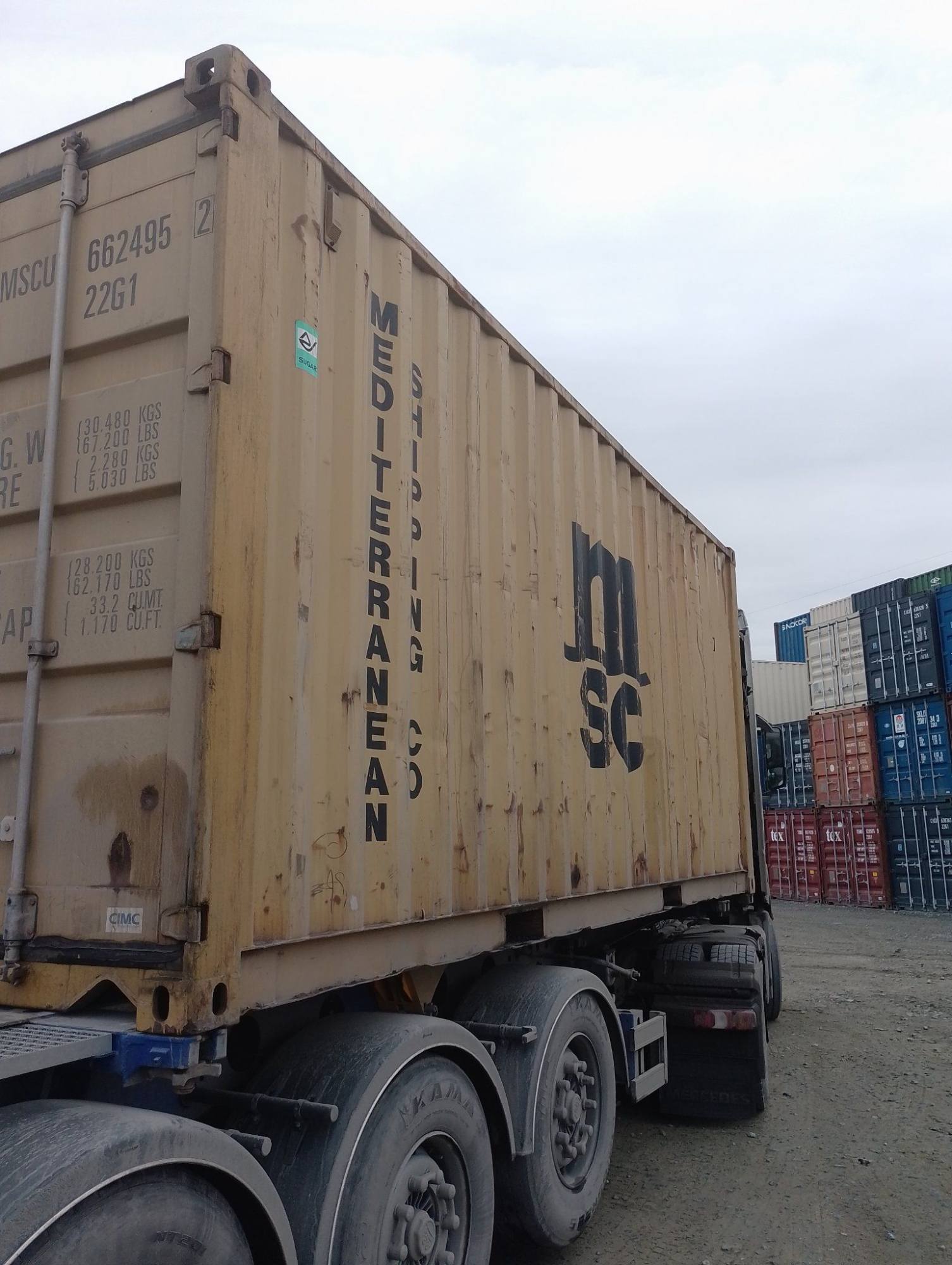 Морской контейнер MSCU6624952