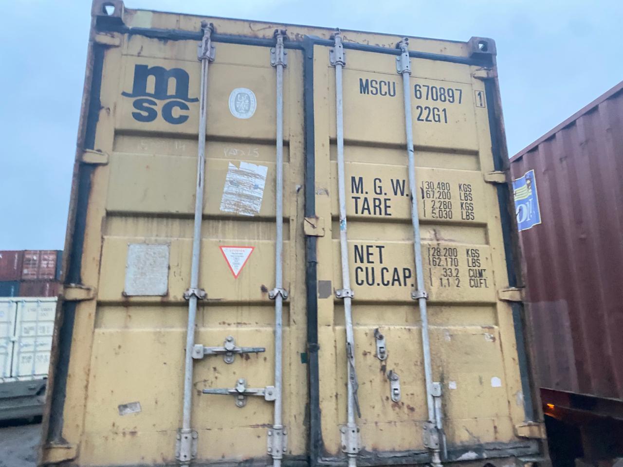 Морской контейнер MSCU6708971