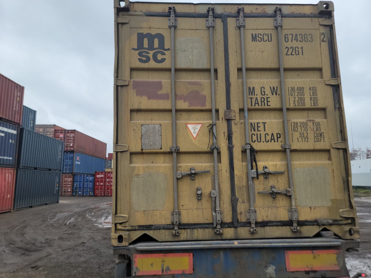 Морской контейнер MSCU6743632