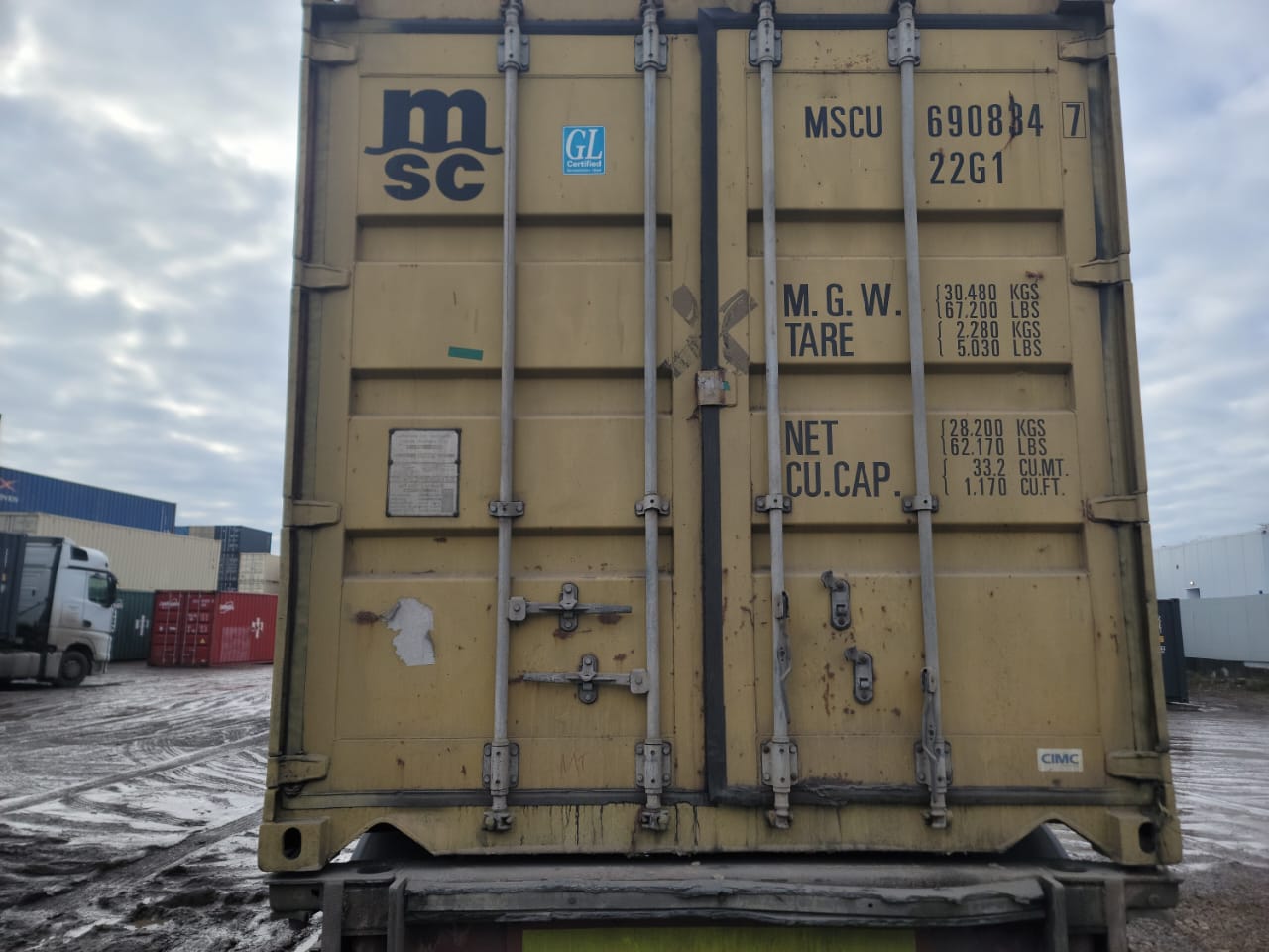 Морской контейнер MSCU6908347