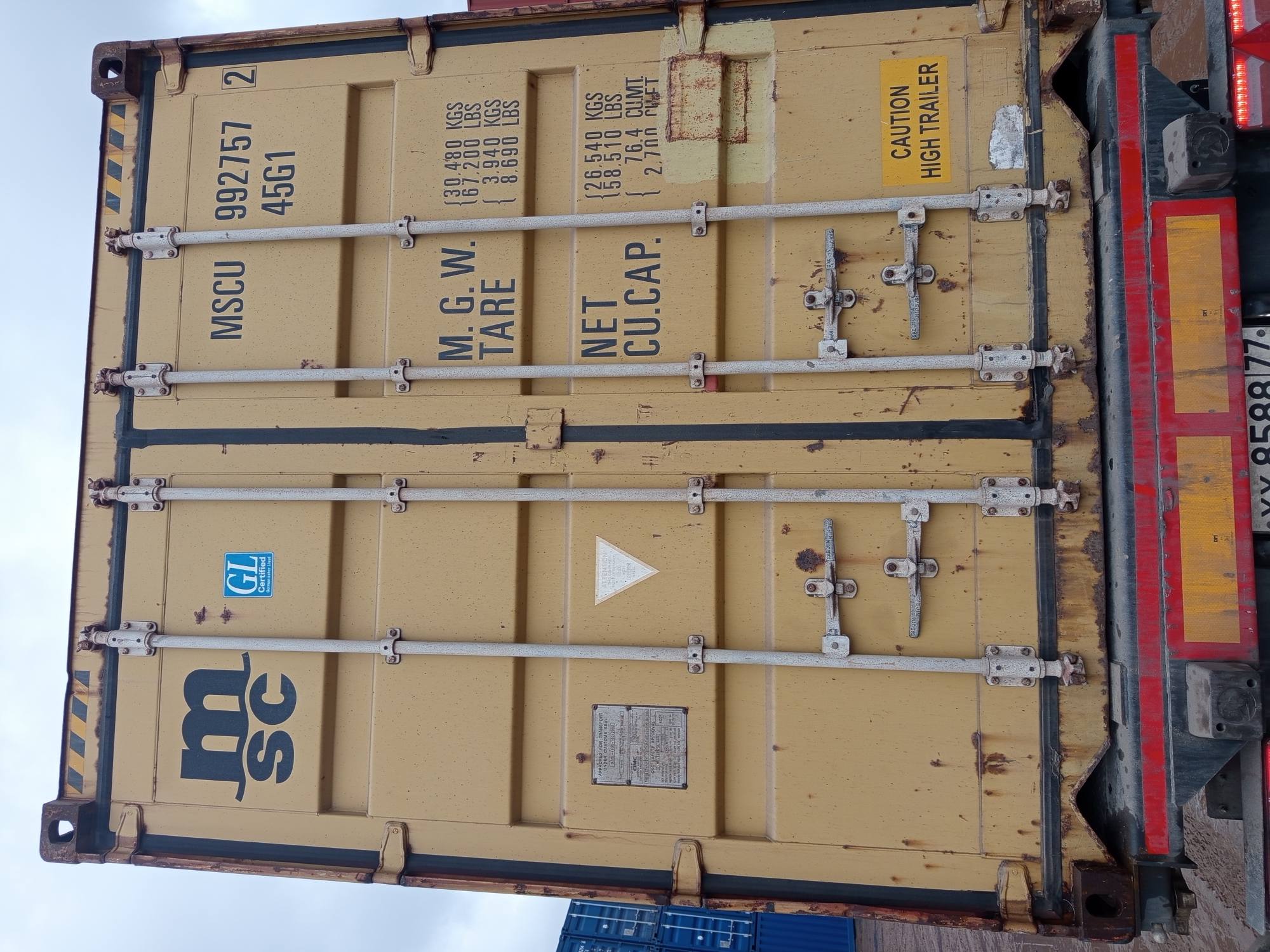 Морской контейнер MSCU9927572