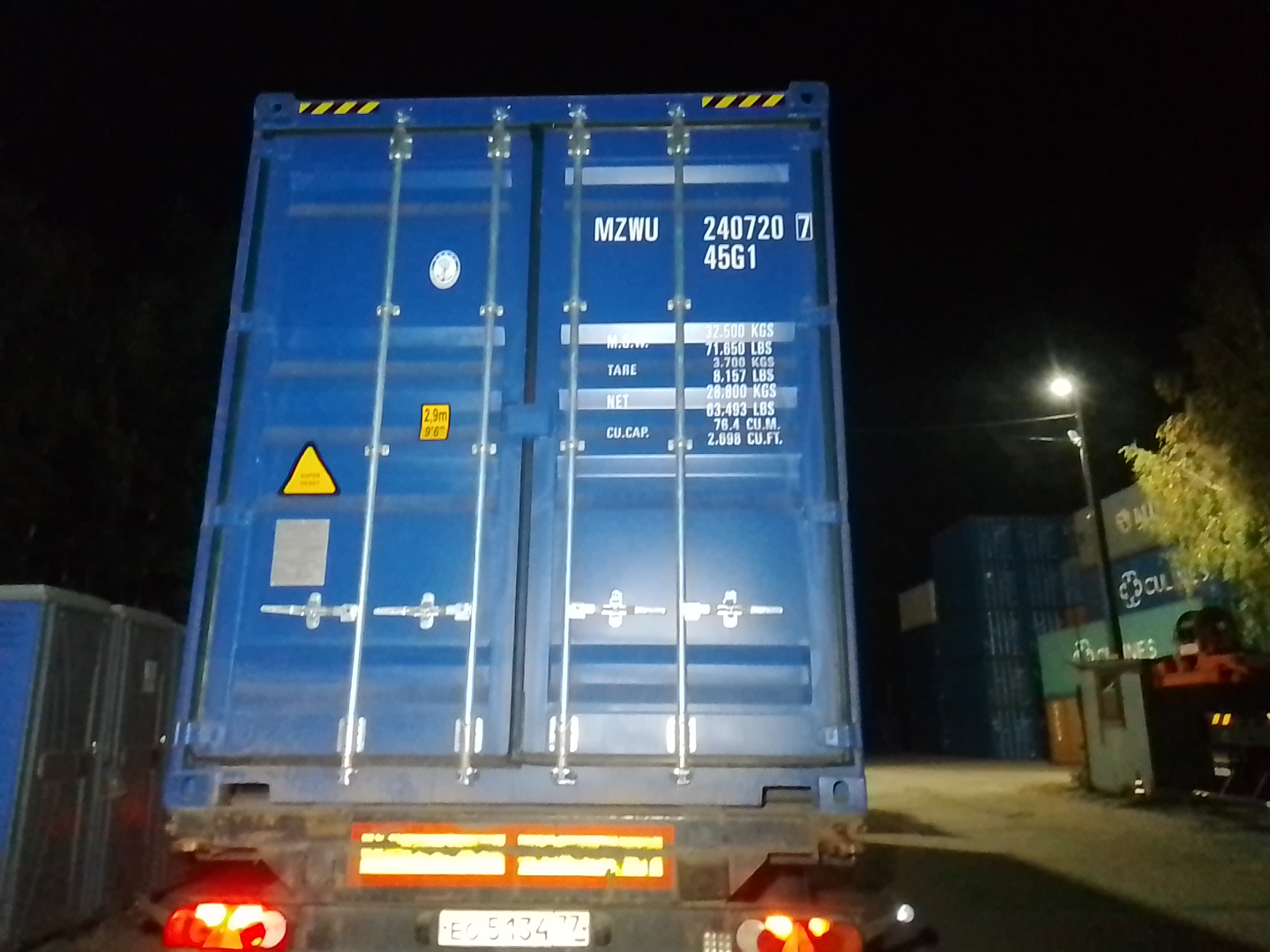 Морской контейнер MZWU2407207