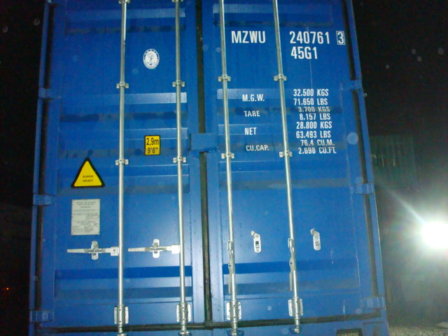 Морской контейнер MZWU2407613