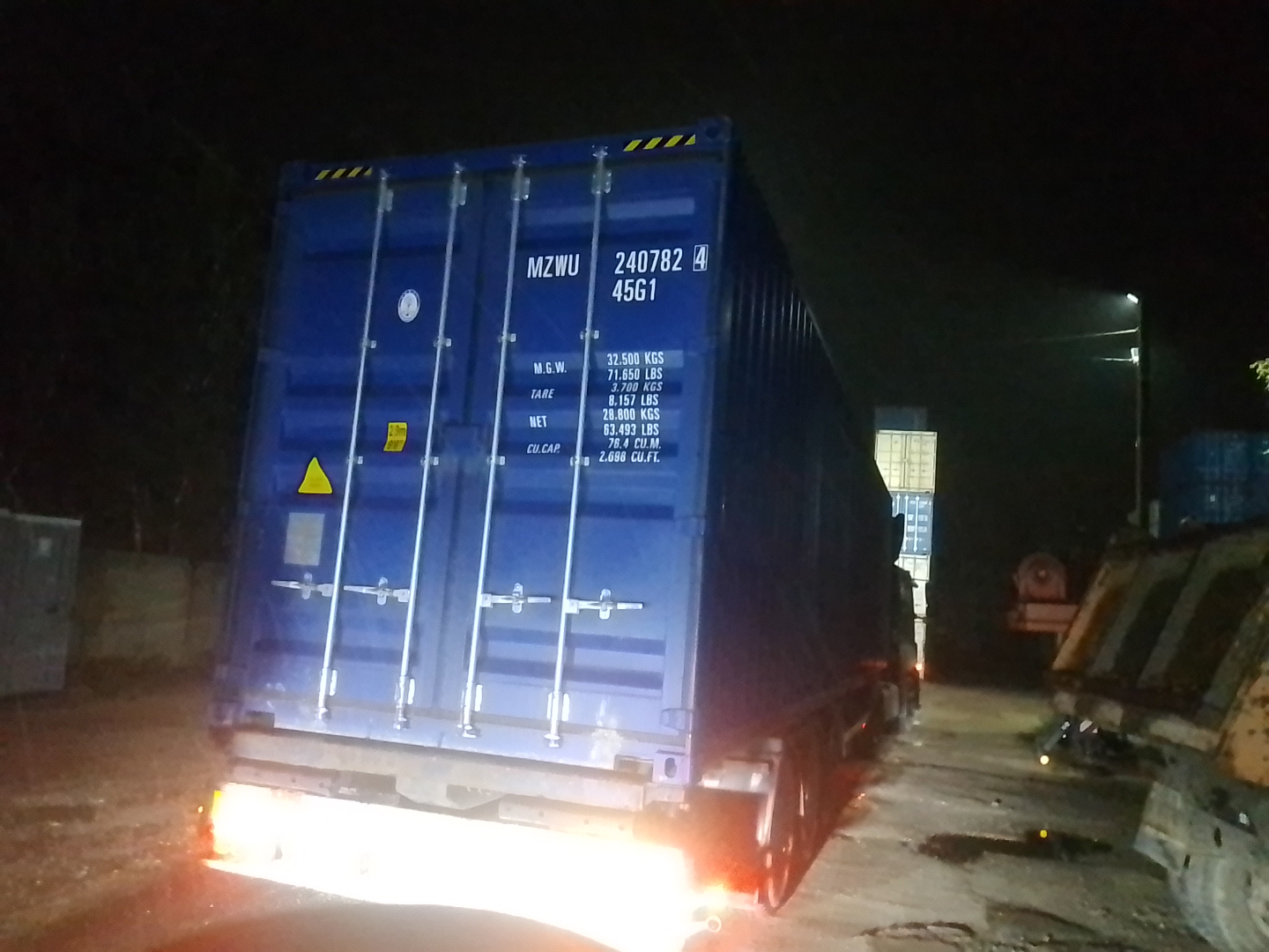 Морской контейнер MZWU2407824