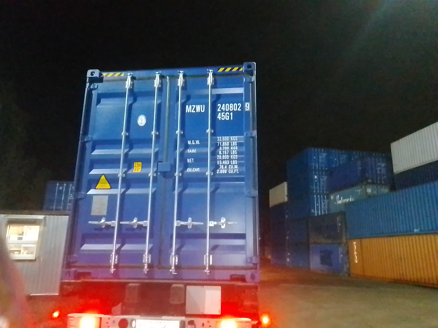 Морской контейнер MZWU2408029