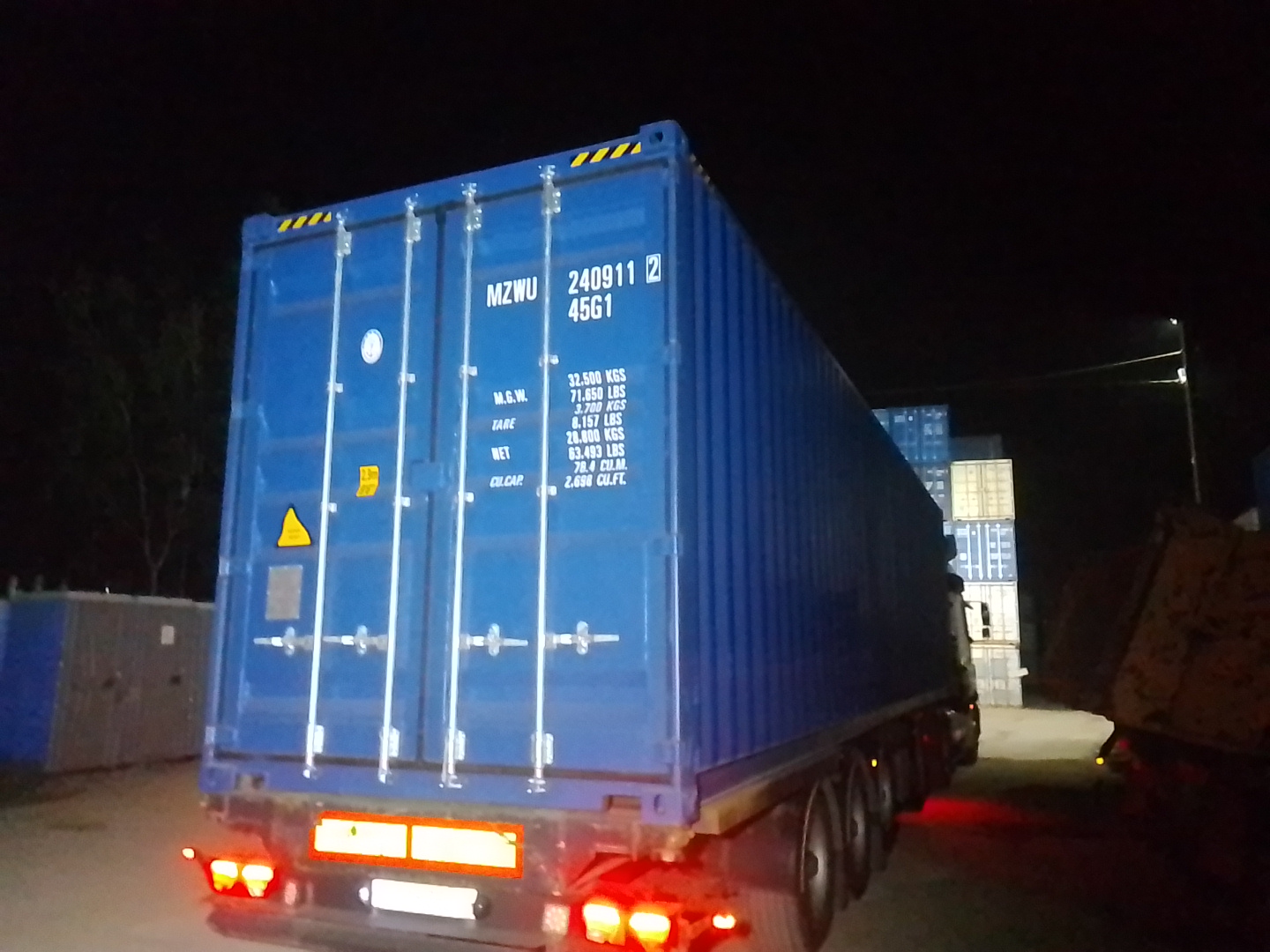 Морской контейнер MZWU2409112