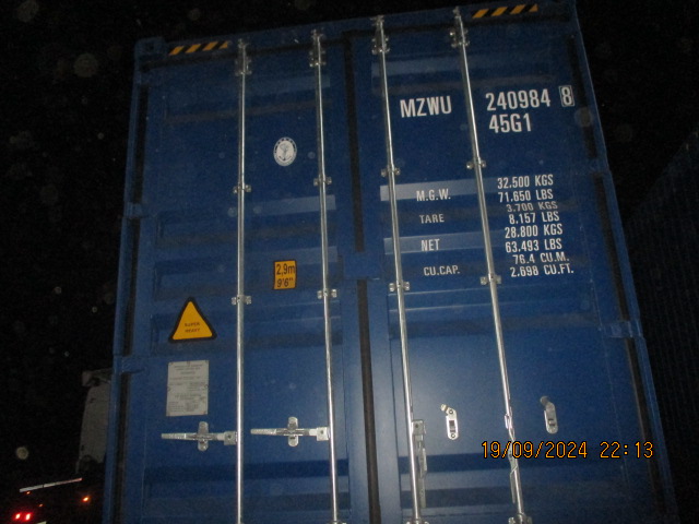 Морской контейнер MZWU2409848