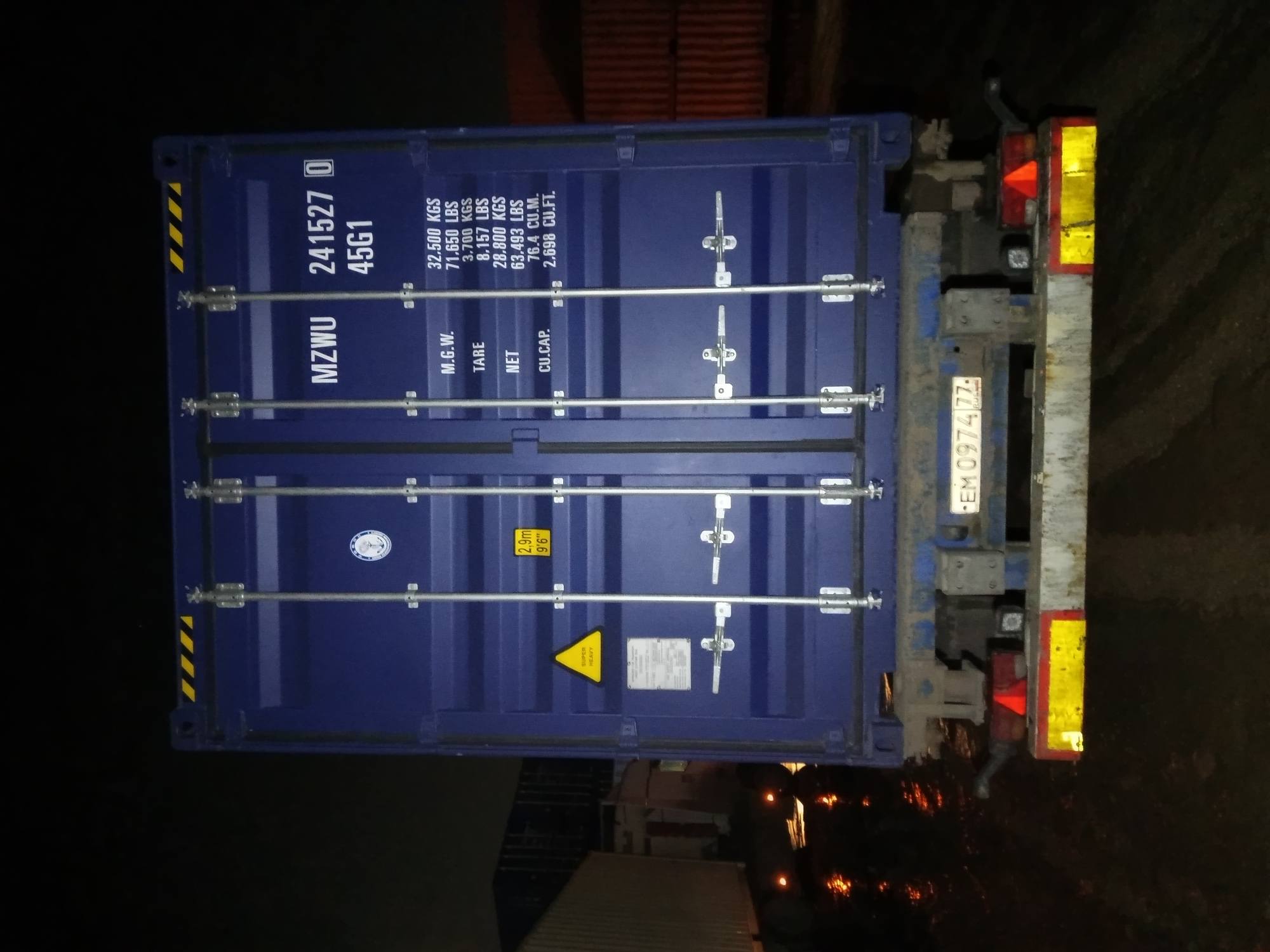 Морской контейнер MZWU2415270