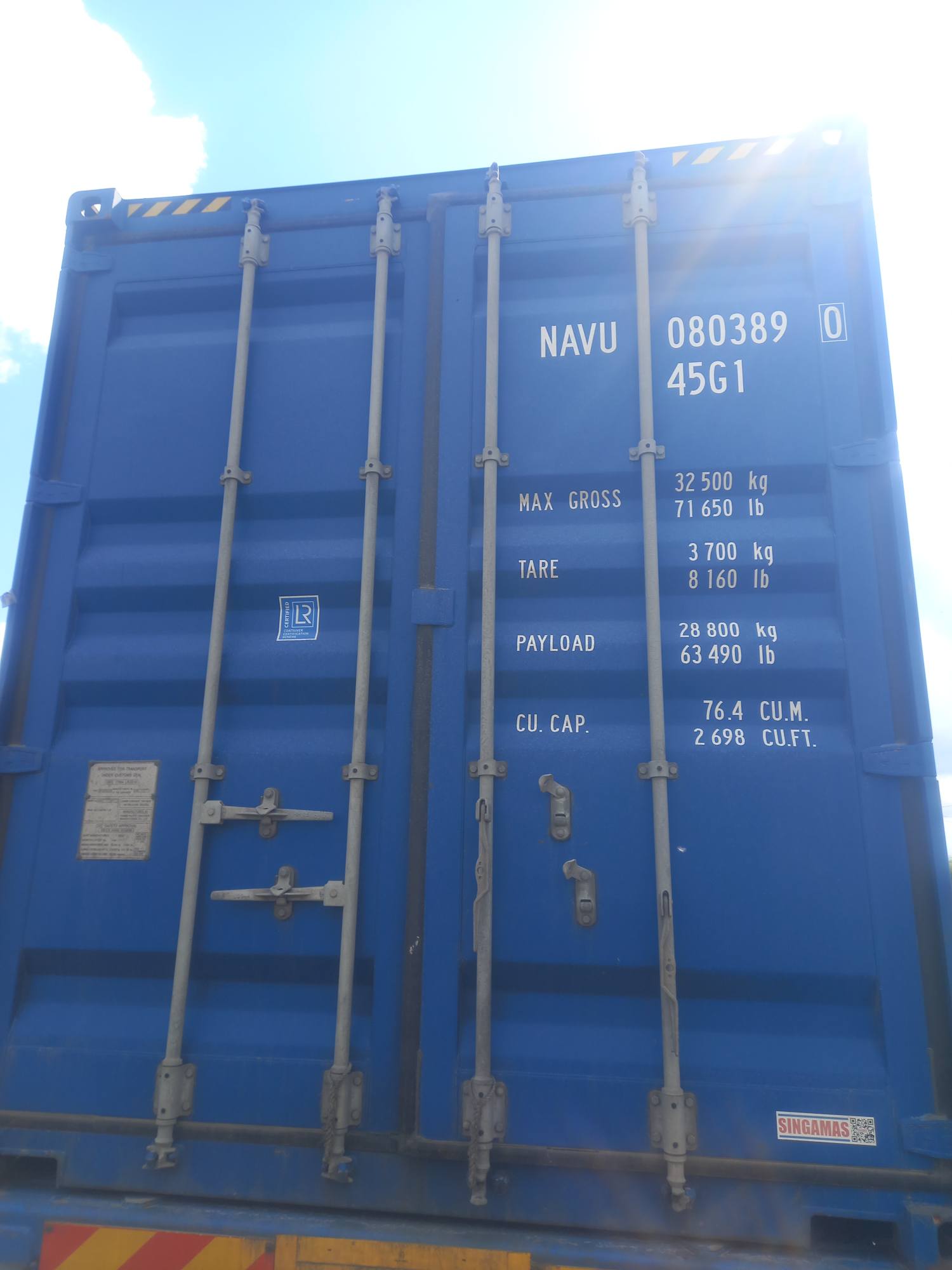 Морской контейнер NAVU0803890