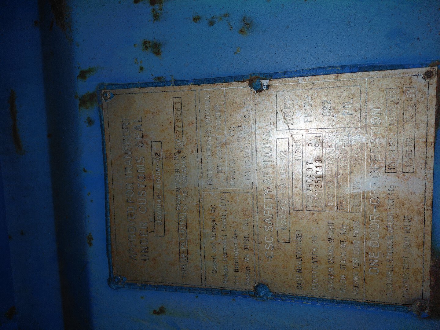 Морской контейнер PCIU2809078