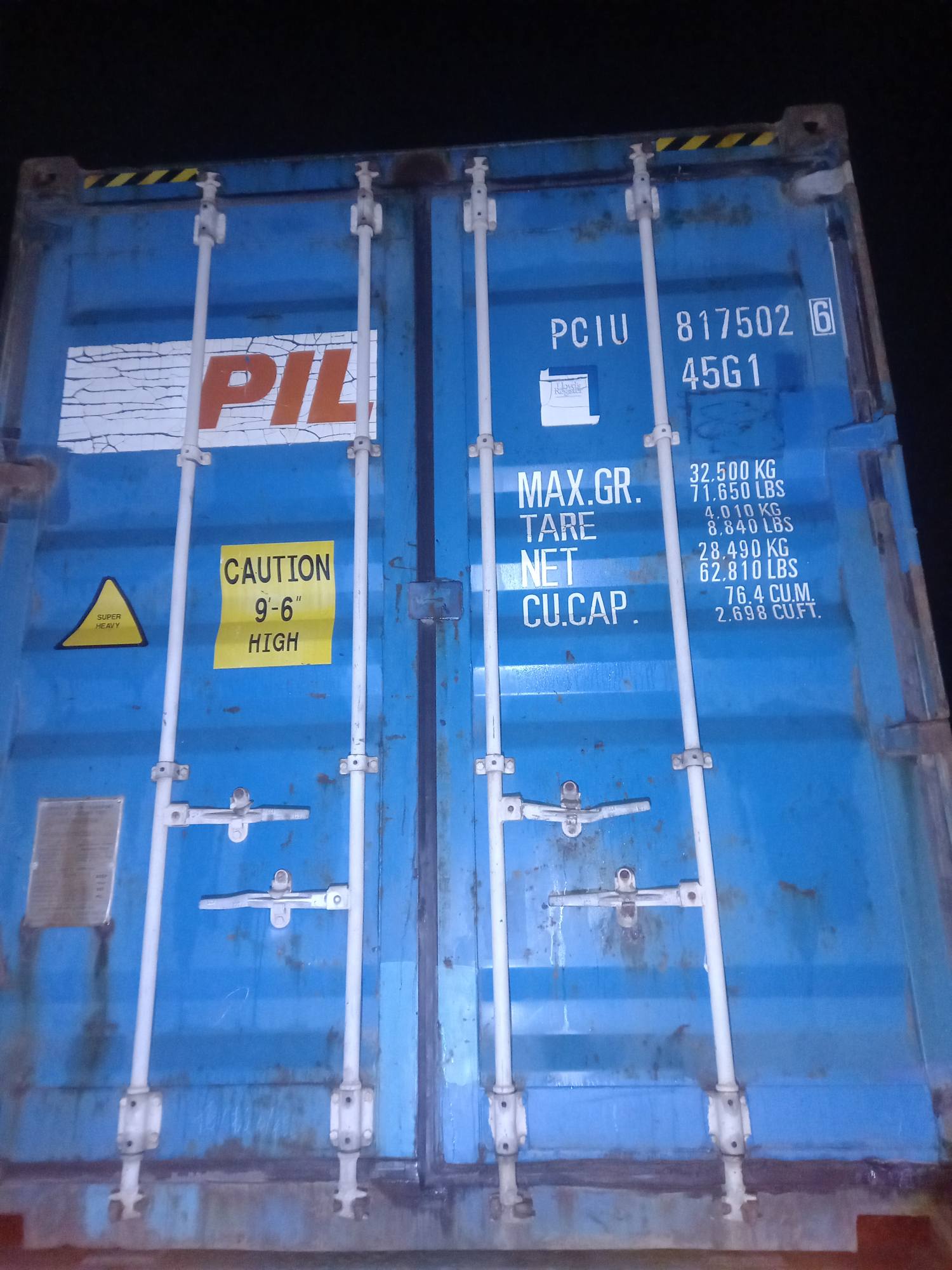 Морской контейнер PCIU8175026