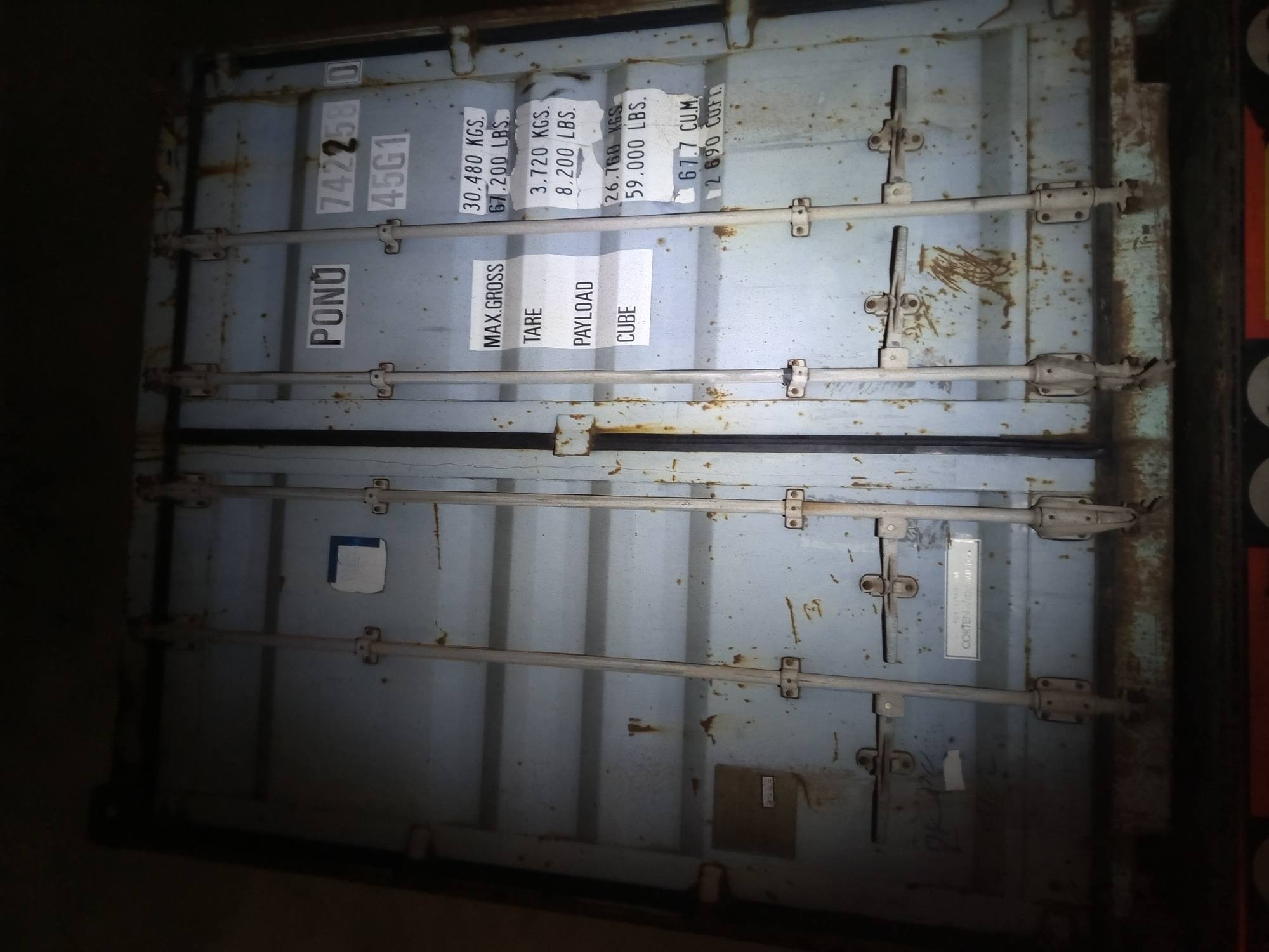 Морской контейнер PONU7422580