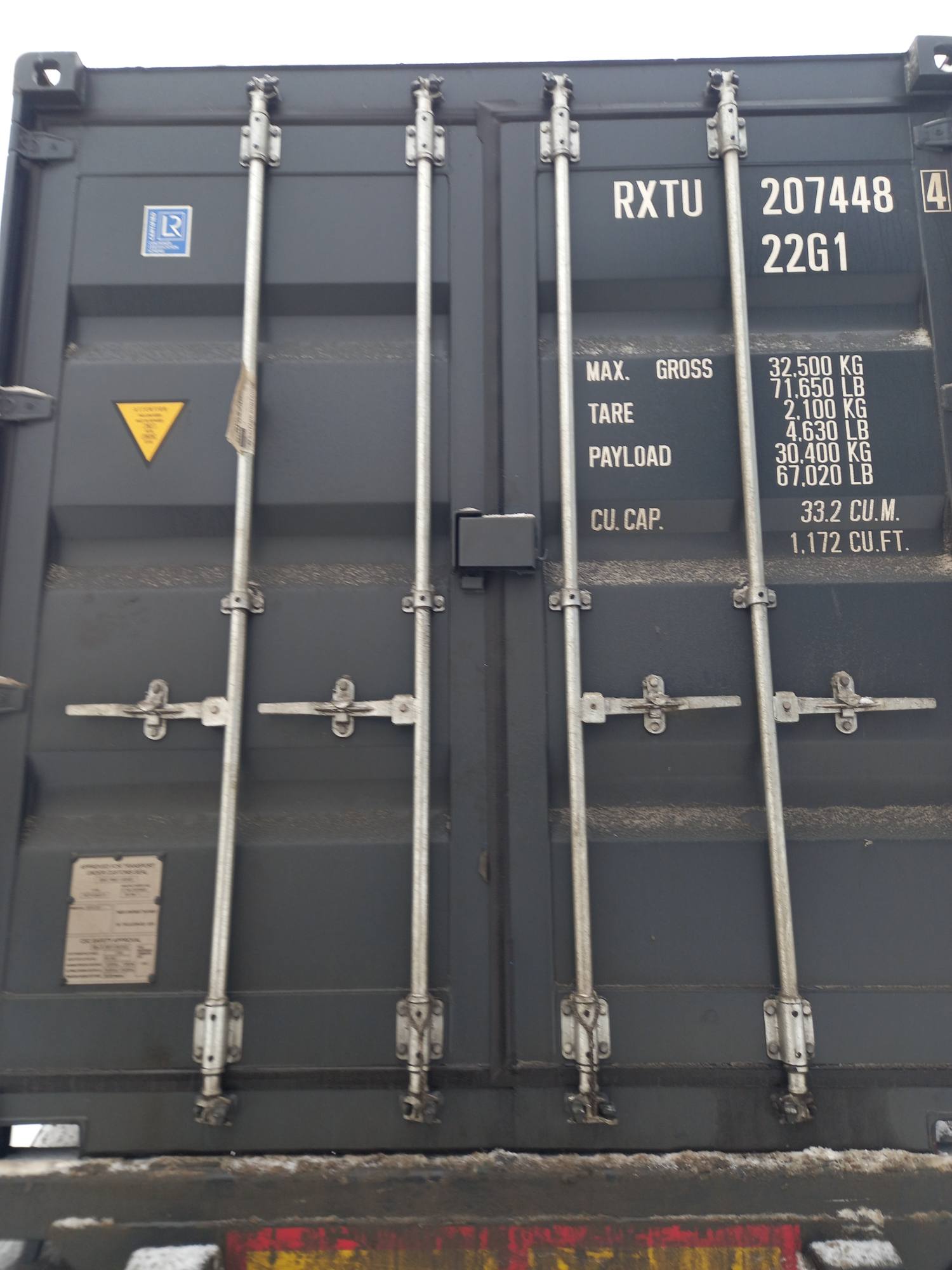 Морской контейнер RXTU2074484