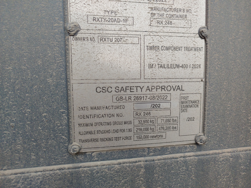 Морской контейнер RXTU2074653