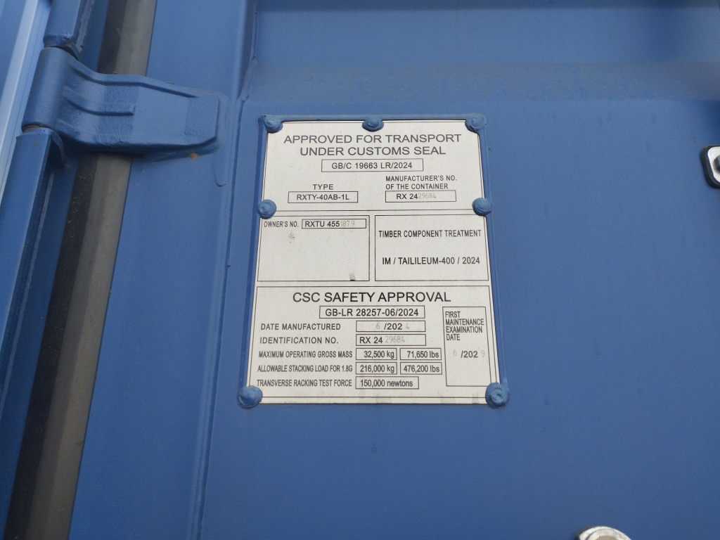 Морской контейнер RXTU4551879