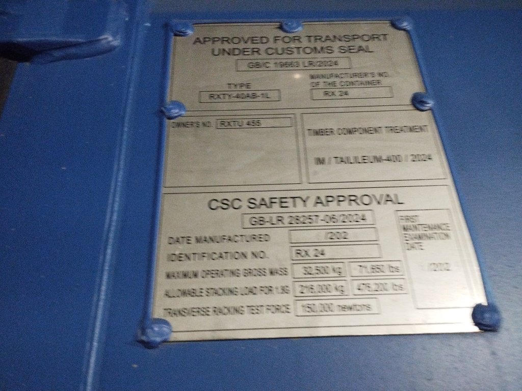 Морской контейнер RXTU4552284