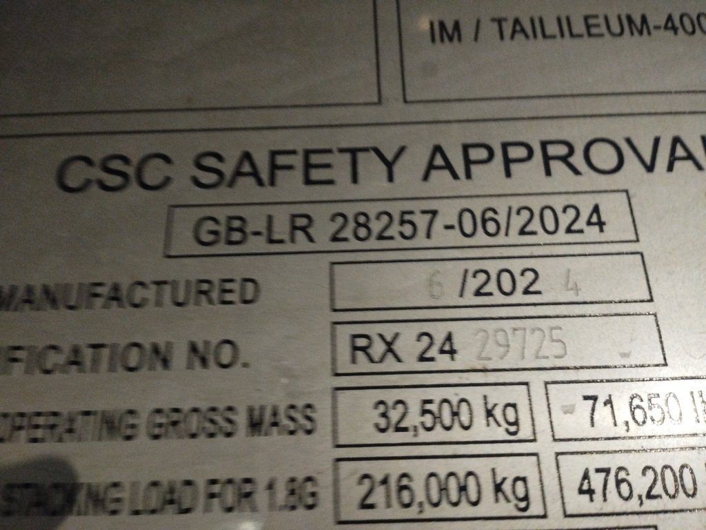 Морской контейнер RXTU4552284