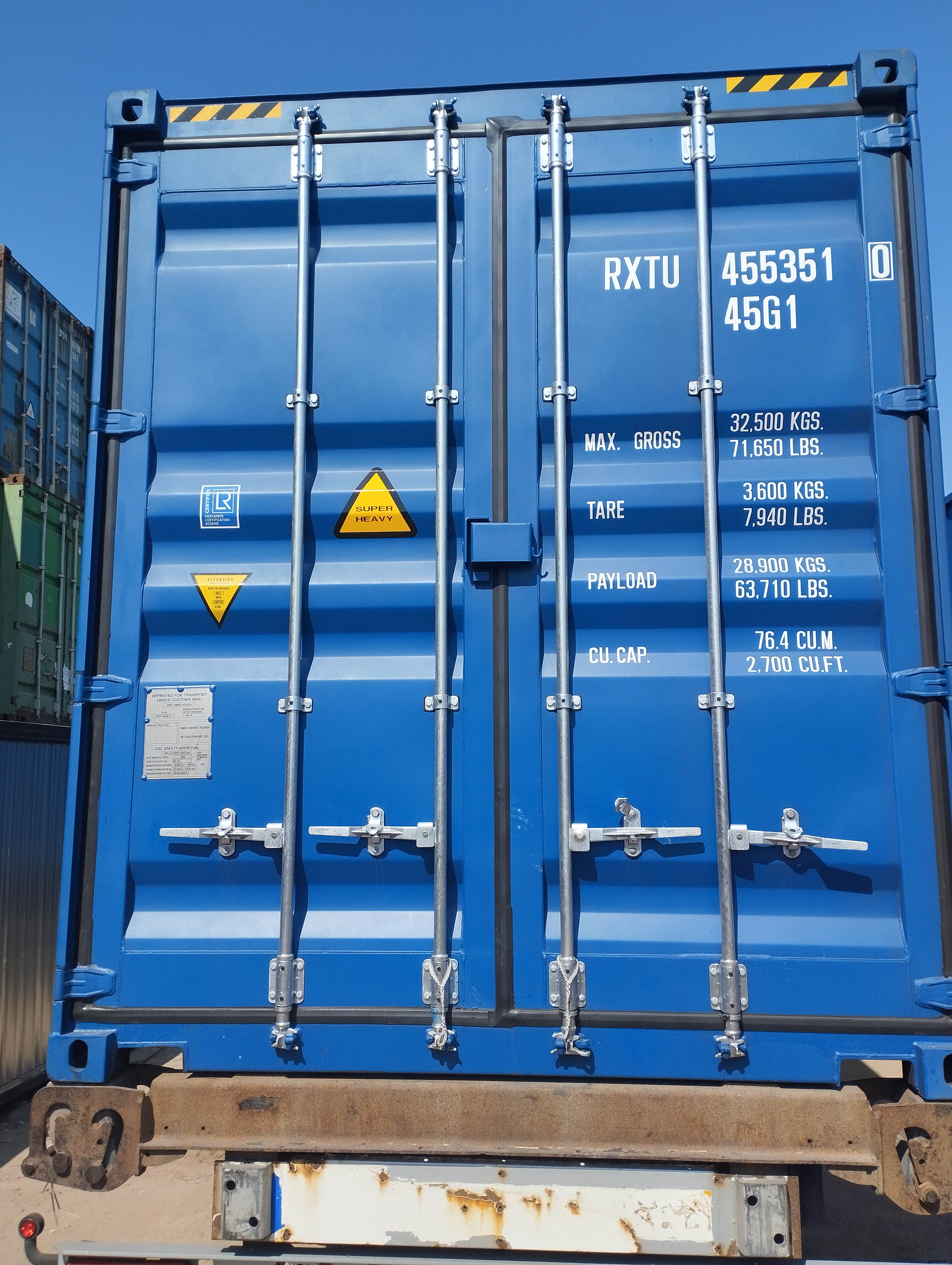 Морской контейнер RXTU4553510