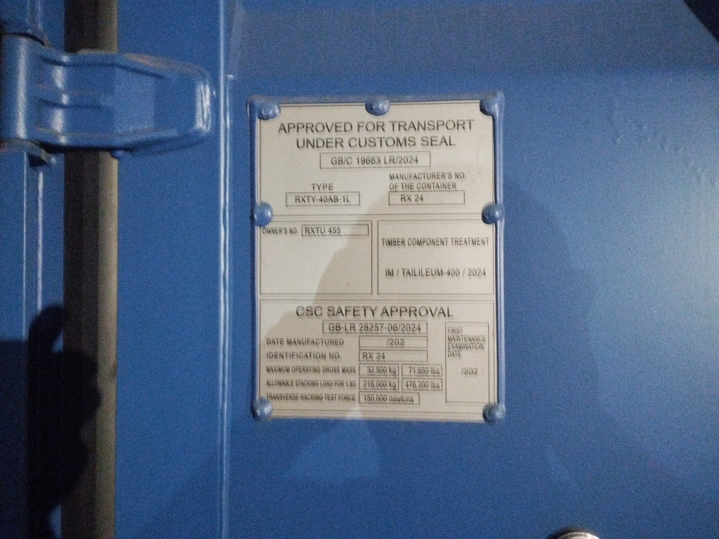 Морской контейнер RXTU4554348