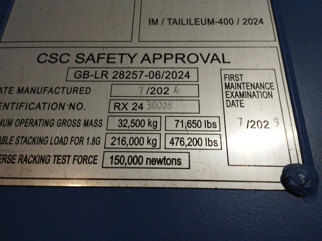 Морской контейнер RXTU4555112