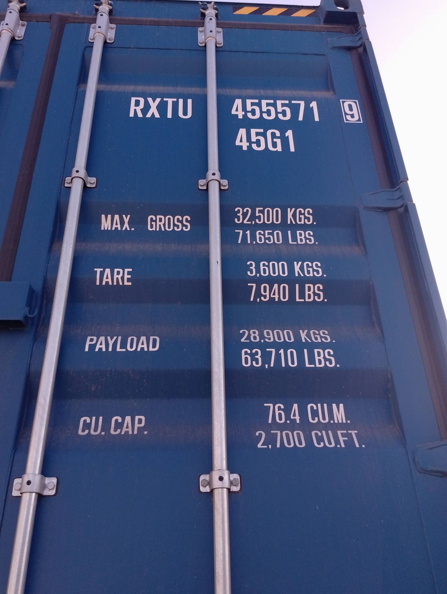 Морской контейнер RXTU4555719